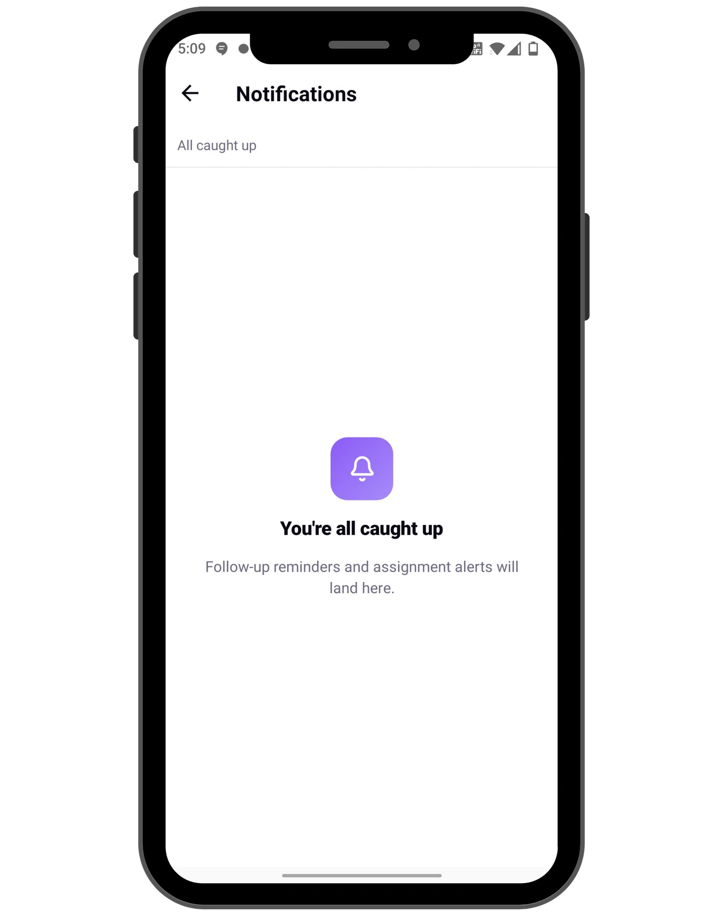 CallPulse follow-up notification center