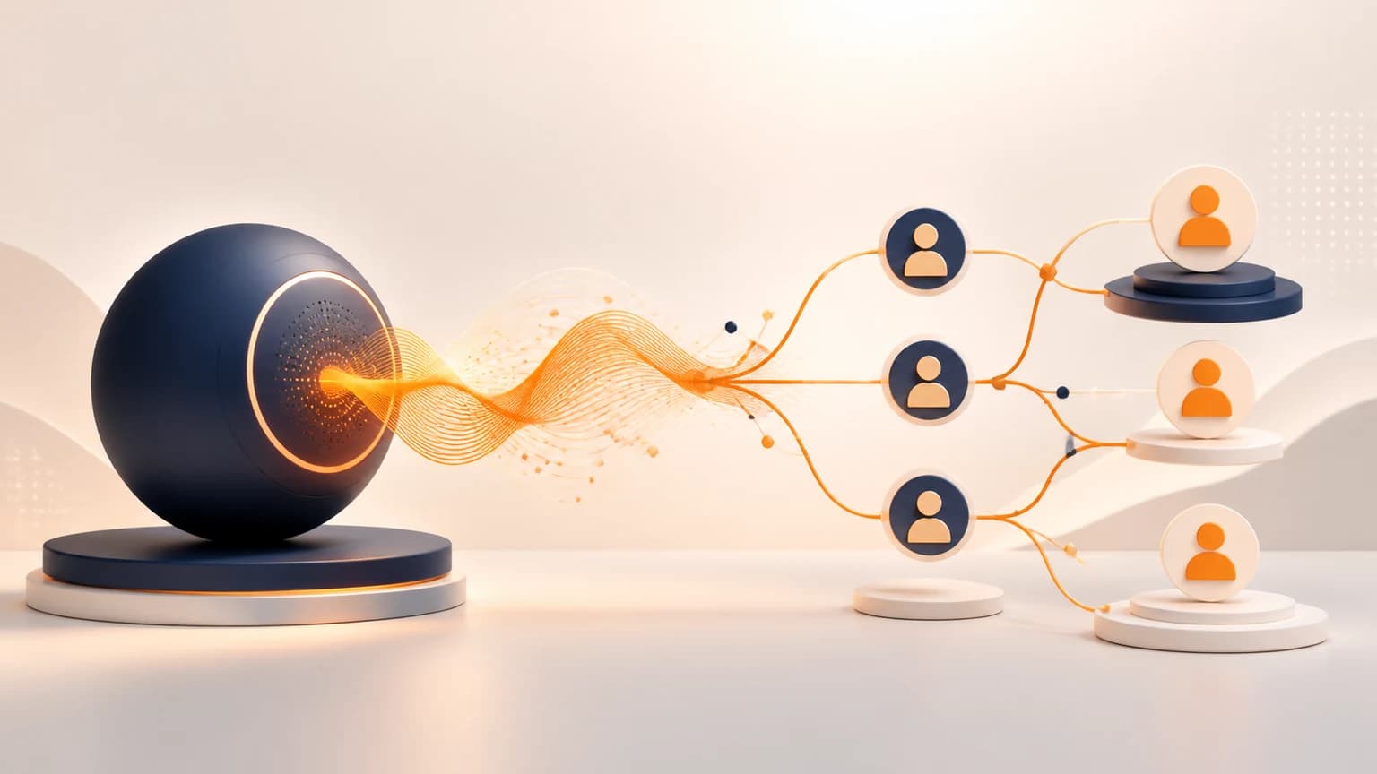 AI voice assistant routing conversations to qualified leads