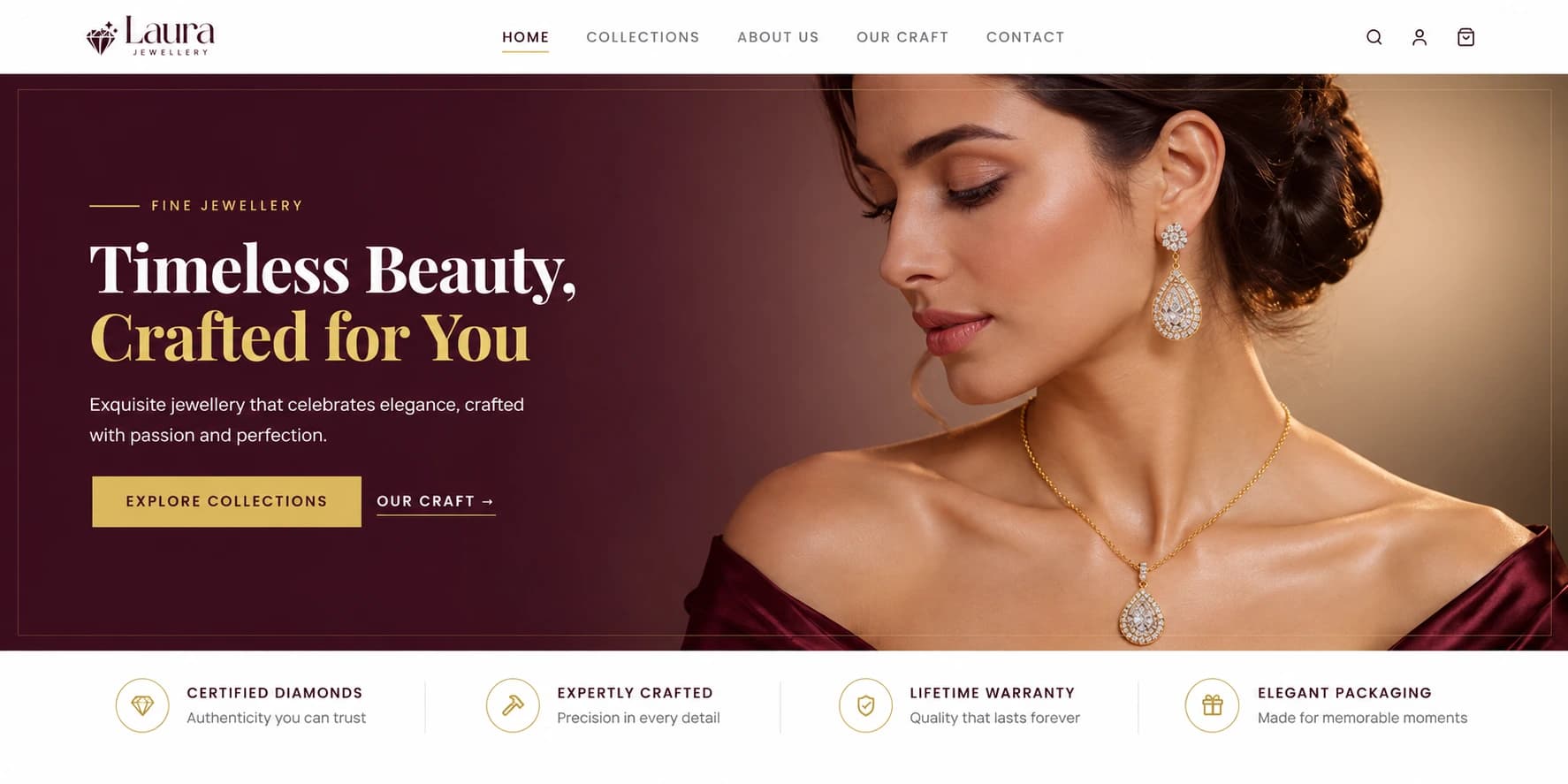Laura Jewellery application screens